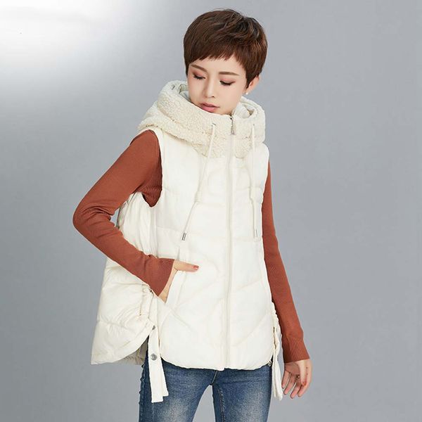 2020 new fleece spliced glossy winter women vest quilting drawstring short hooded winter waistcoat vest jacket women, Black;brown
2020 new fleece spliced glossy winter women vest quilting drawstring short hooded winter waistcoat vest jacket women, Black;brown