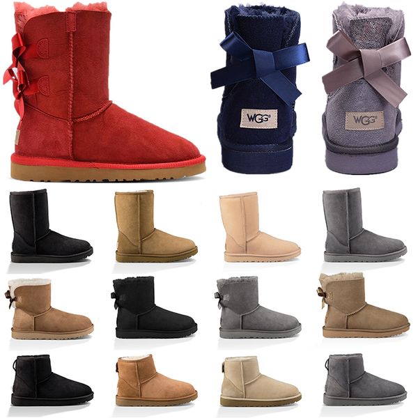 women classic snow boots ankle short bow fur boot for winter chestnut women shoes size 36-41 fashion outdoor, Black
women classic snow boots ankle short bow fur boot for winter chestnut women shoes size 36-41 fashion outdoor, Black