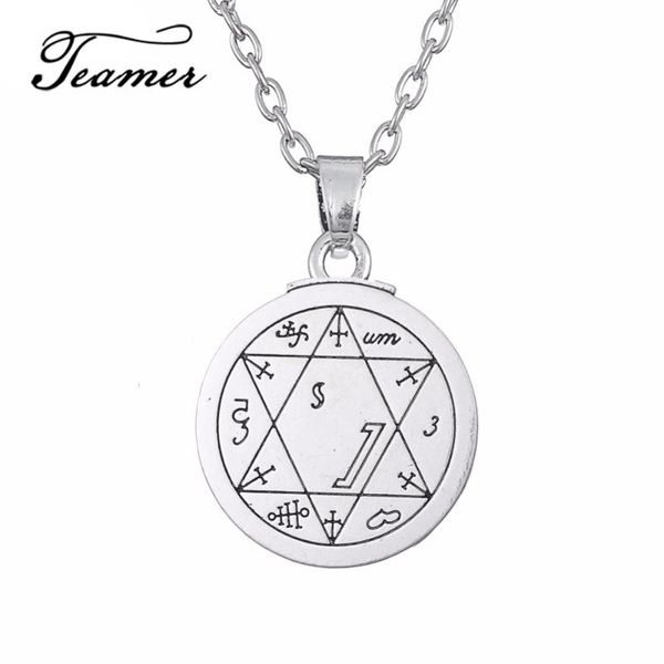 teamer ancient star of david pendant seal of solomon supernatural amulet hexagram necklace wicca jewelry adjustable link chain, Silver
teamer ancient star of david pendant seal of solomon supernatural amulet hexagram necklace wicca jewelry adjustable link chain, Silver