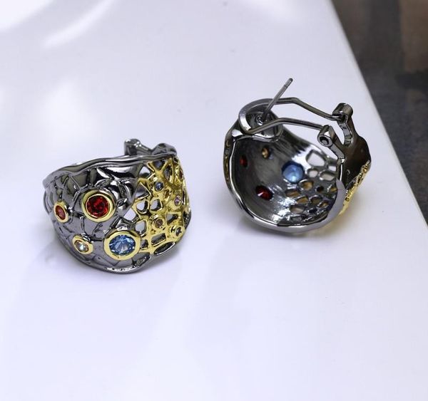 dreamcarnival 1989 new special design mixed colors cz stud earrings for women black gold color gothic jewelry pendientes002, Golden;silver
dreamcarnival 1989 new special design mixed colors cz stud earrings for women black gold color gothic jewelry pendientes002, Golden;silver