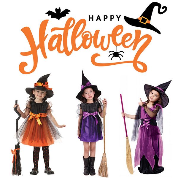 kids halloween costume children witch cosplay halloween clothes cosplay props ya88, Black;blue
kids halloween costume children witch cosplay halloween clothes cosplay props ya88, Black;blue