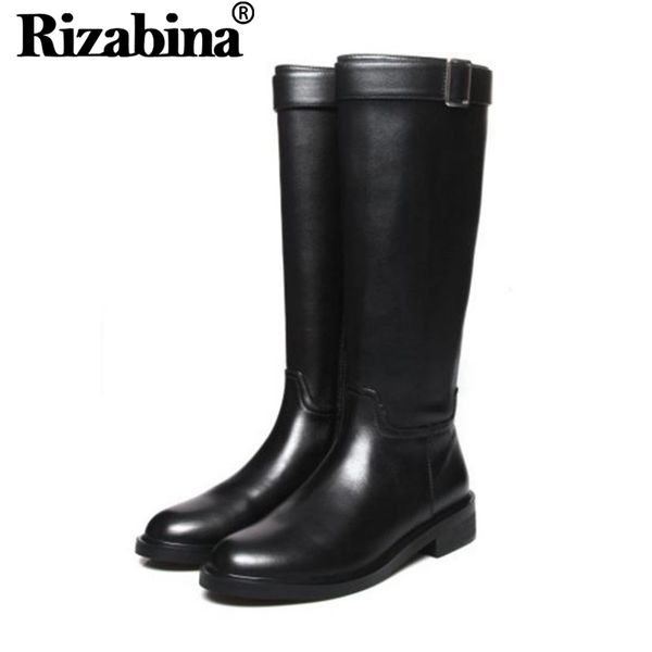rizabina 2020 winter lady black knee high boots genuine leather buckle motorcycle boots straight footwear size 33-44
rizabina 2020 winter lady black knee high boots genuine leather buckle motorcycle boots straight footwear size 33-44