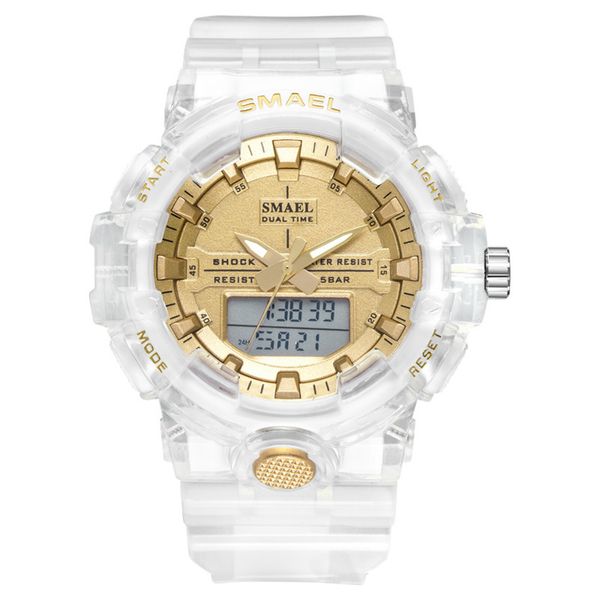 women men analog quartz digital watch waterproof fashion sports watches mens quality watchband led electronic clock male, Slivery;brown
women men analog quartz digital watch waterproof fashion sports watches mens quality watchband led electronic clock male, Slivery;brown