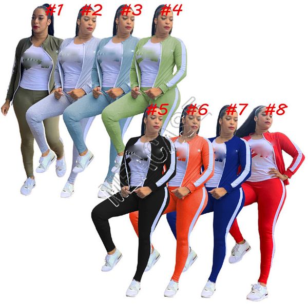 women tracksuit designers letters printed long sleeve zipper jackets coat t-shirt pants two piece bodysuit outfit sports suit d82809, Gray
women tracksuit designers letters printed long sleeve zipper jackets coat t-shirt pants two piece bodysuit outfit sports suit d82809, Gray