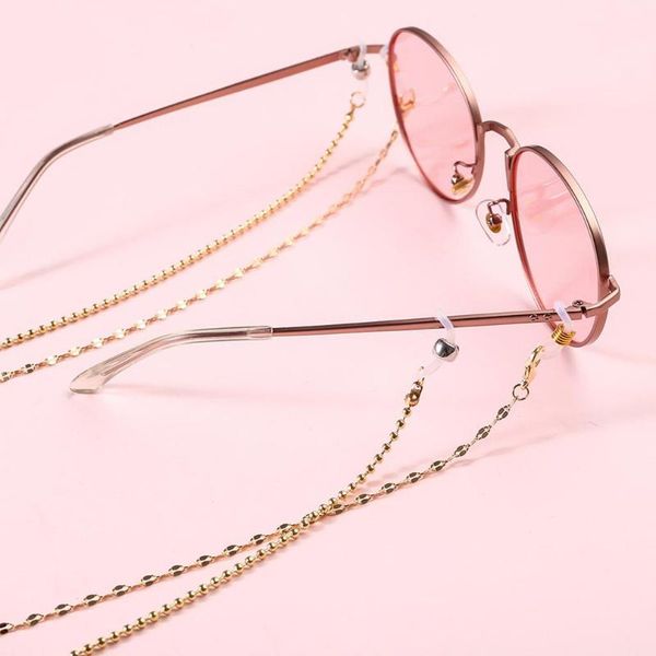 2pc glasses chain 1306 gold + 1354 gold women fashion sunglasses chain fashion non-slip glasses rope new, Silver
2pc glasses chain 1306 gold + 1354 gold women fashion sunglasses chain fashion non-slip glasses rope new, Silver