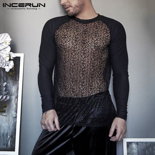 fashion patchwork t shirts long sleeve t-shirts incerun men mesh leisure transparent blouse party nightclub camisetas, White;black
fashion patchwork t shirts long sleeve t-shirts incerun men mesh leisure transparent blouse party nightclub camisetas, White;black