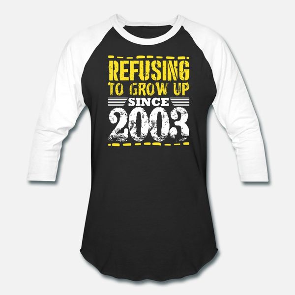 refusing to grow up since 2003 vintage old is gold t shirt men create 100% cotton size s-3xl pictures authentic spring autumn pictures shirt
refusing to grow up since 2003 vintage old is gold t shirt men create 100% cotton size s-3xl pictures authentic spring autumn pictures shirt