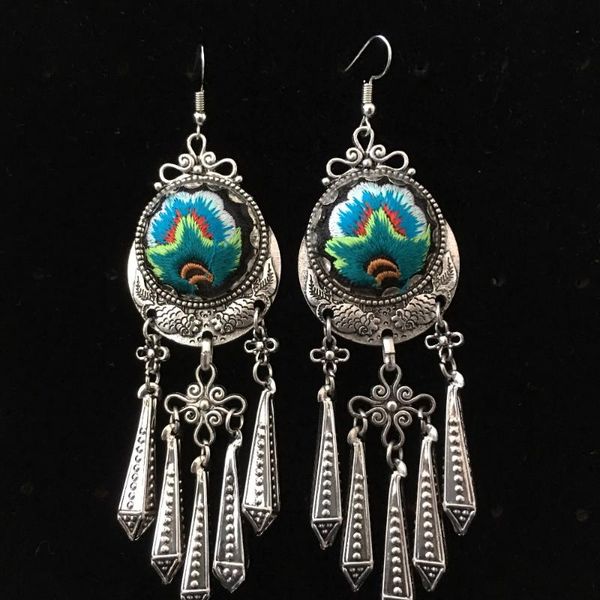 china thailand boho vintage tibetan silver tassels ear hook tribal earrings handmade blue flower long hanging earrings
china thailand boho vintage tibetan silver tassels ear hook tribal earrings handmade blue flower long hanging earrings