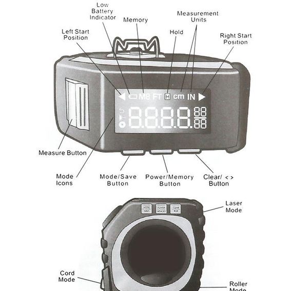 ролл инфракрасный расстояние 3-в-1 измерительная лента режим измерения gauge range finder инструмент инструмент meter цифровой кабель лазерн
ролл инфракрасный расстояние 3-в-1 измерительная лента режим измерения gauge range finder инструмент инструмент meter цифровой кабель лазерн