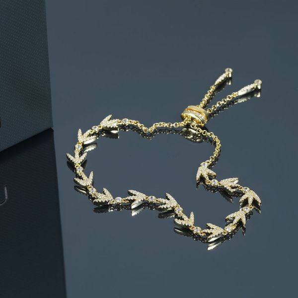 apm new style gold asymmetrical leaf bracelet european and american ins style girls' fashion jewelry design, Black
apm new style gold asymmetrical leaf bracelet european and american ins style girls' fashion jewelry design, Black