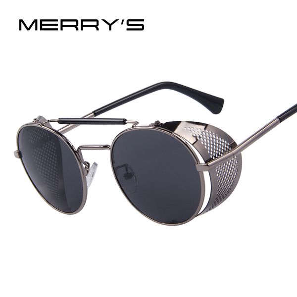 merry's women retro design round steampunk sun glasses oculos de sol uv400, White;black
merry's women retro design round steampunk sun glasses oculos de sol uv400, White;black