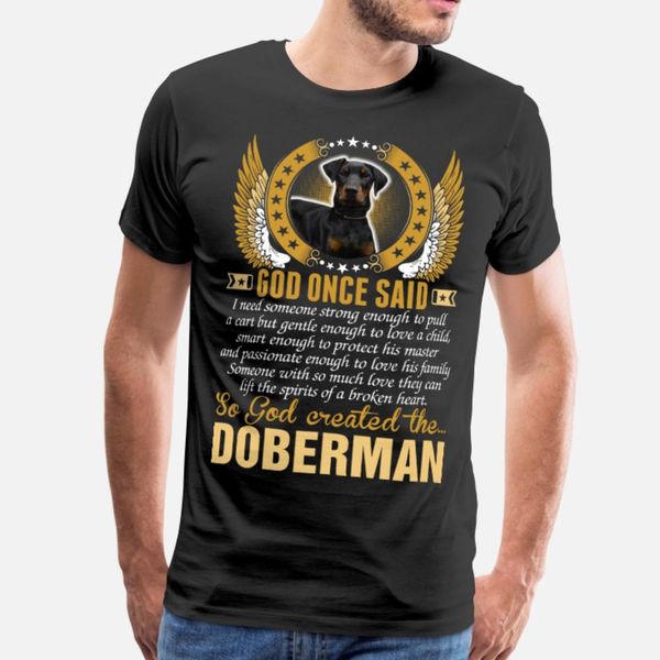 god created the doberman dog t shirt men custom short sleeve s-xxxl kawaii loose comical spring autumn kawaii shirt
god created the doberman dog t shirt men custom short sleeve s-xxxl kawaii loose comical spring autumn kawaii shirt