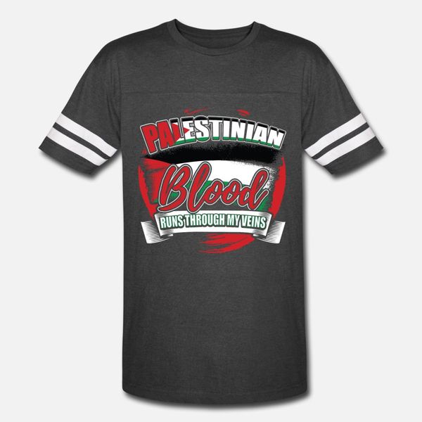 palestinian blood t shirt men knitted cotton s-3xl loose comfortable summer family shirt