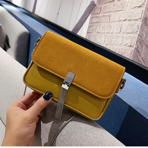 patchwork faux suede womens tassel crossbody messenger shoulder handbag box matte leather girls small female flap bag sac
patchwork faux suede womens tassel crossbody messenger shoulder handbag box matte leather girls small female flap bag sac