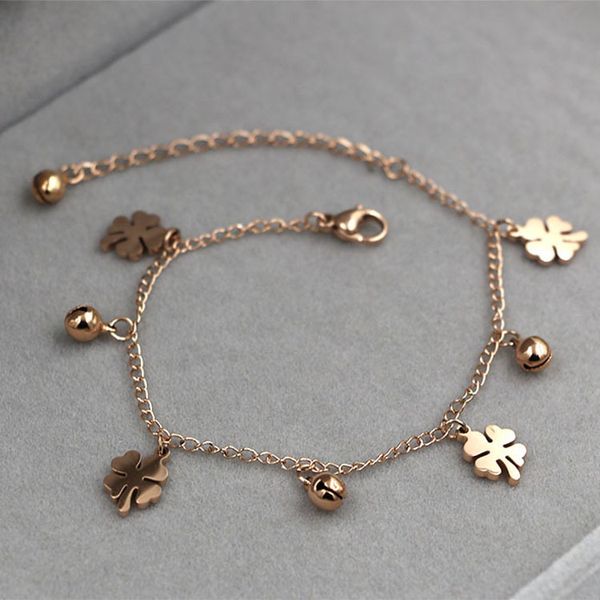 fashion stainless steel flower ankle bracelet rose gold color love small bell charm foot chain anklets woman gift t200901, Red;blue
fashion stainless steel flower ankle bracelet rose gold color love small bell charm foot chain anklets woman gift t200901, Red;blue