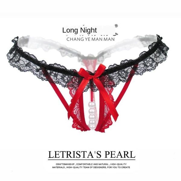 pearl panties open crotch panties, Black;pink
pearl panties open crotch panties, Black;pink