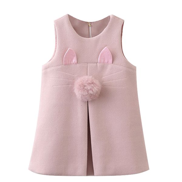 Girls Princess Dress New Autumn Girls Clothes Sleeveless With Fur Ball Children's Clothing, Pink
Girls Princess Dress New Autumn Girls Clothes Sleeveless With Fur Ball Children's Clothing, Pink