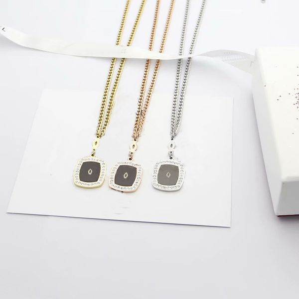 new arrive fashion lady titanium steel 18k gold thick long necklace with c letter settings diamond black square pendant 3 color, Silver
new arrive fashion lady titanium steel 18k gold thick long necklace with c letter settings diamond black square pendant 3 color, Silver
