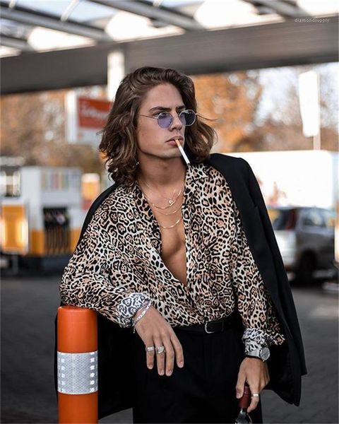 fashion shirts summer lapel v-neck long sleeve shirt man street loose casual clothes mens leopard high, White;black
fashion shirts summer lapel v-neck long sleeve shirt man street loose casual clothes mens leopard high, White;black