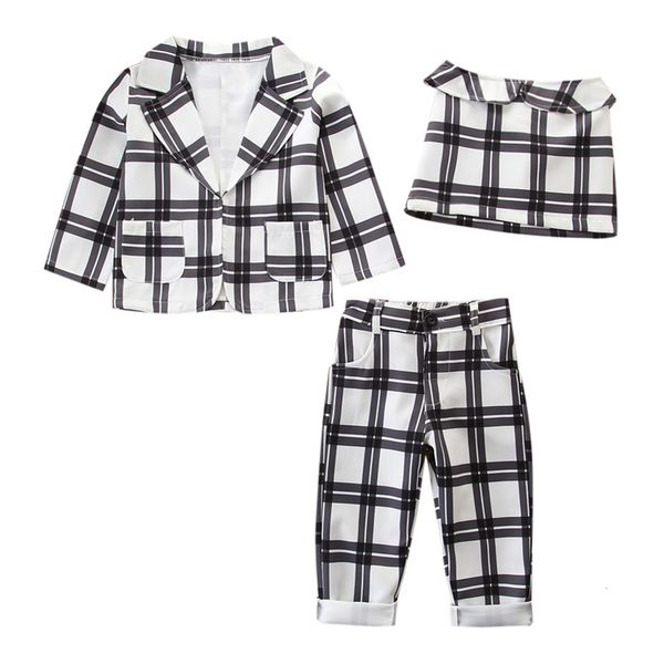 clearance lovely baby girls 3pcs kids baby girls outfit clothes plaid coat++pants wedding party suit set z0211, White
clearance lovely baby girls 3pcs kids baby girls outfit clothes plaid coat++pants wedding party suit set z0211, White