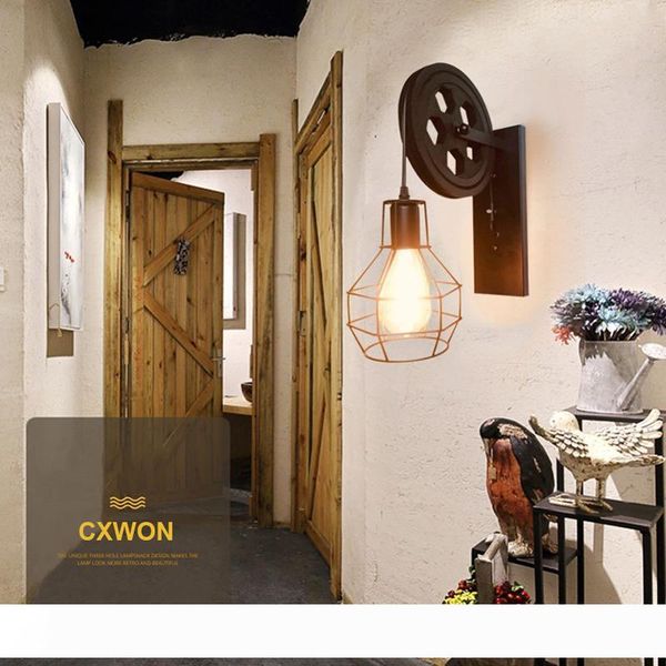 vintage lamp creative lifting pulley retro indoor wall light restaurant corridor cafe aisle wood wall lamp
vintage lamp creative lifting pulley retro indoor wall light restaurant corridor cafe aisle wood wall lamp