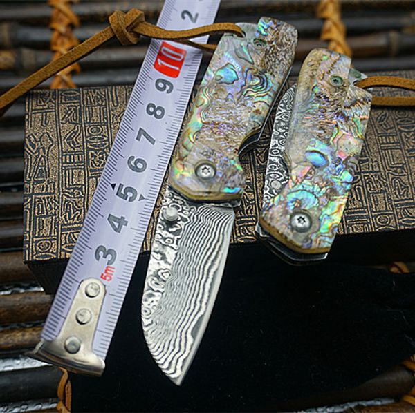 smooth opening abalone handle damascus blade mini light weight keychain pocket outdoor knife tool
smooth opening abalone handle damascus blade mini light weight keychain pocket outdoor knife tool