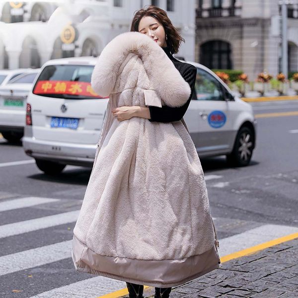 fashion long winter coat women clothing wool liner hooded parkas slim with fur collar warm winter jacket women, Black;brown
fashion long winter coat women clothing wool liner hooded parkas slim with fur collar warm winter jacket women, Black;brown