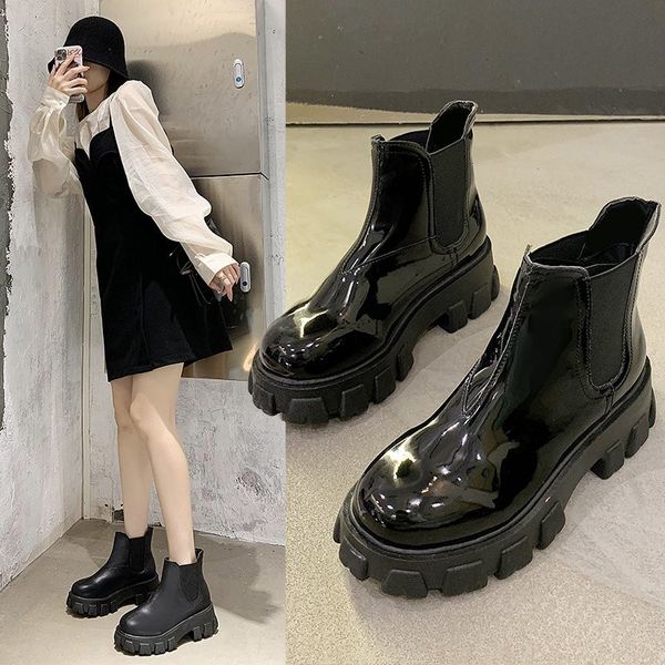 women's rubber boots rock shoes woman boots-women booties ladies luxury designer low heels booties round toe rain mid-calf, Black
women's rubber boots rock shoes woman boots-women booties ladies luxury designer low heels booties round toe rain mid-calf, Black
