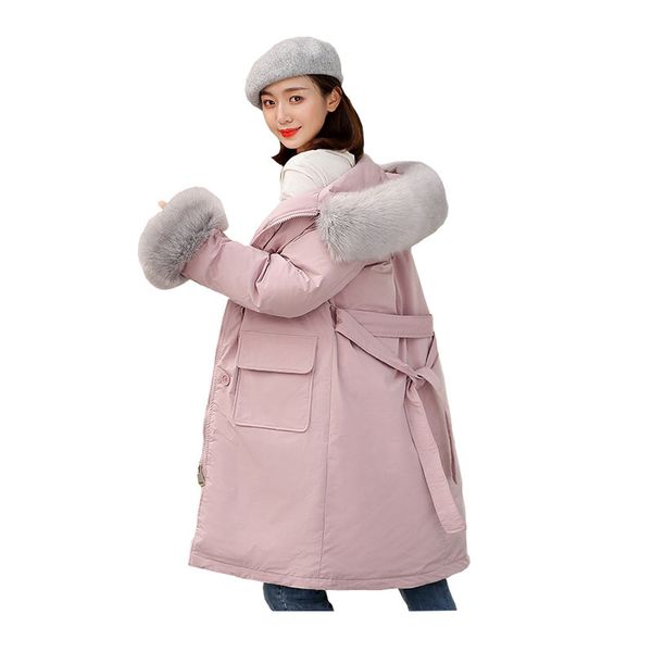 chic women medium long winter jacket fur collar detachable hooded windproof bio down coat oversize cotton padded parkas, Black
chic women medium long winter jacket fur collar detachable hooded windproof bio down coat oversize cotton padded parkas, Black