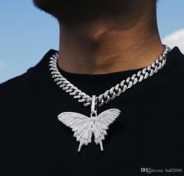 2019 iced out animal big butterfly pendant necklace silver blue plated mens hip hop bling jewelry gift002
2019 iced out animal big butterfly pendant necklace silver blue plated mens hip hop bling jewelry gift002
