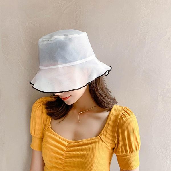 fisherman hat summer thin style trendy wild japanese lace hat female retro visor, Blue;gray
fisherman hat summer thin style trendy wild japanese lace hat female retro visor, Blue;gray