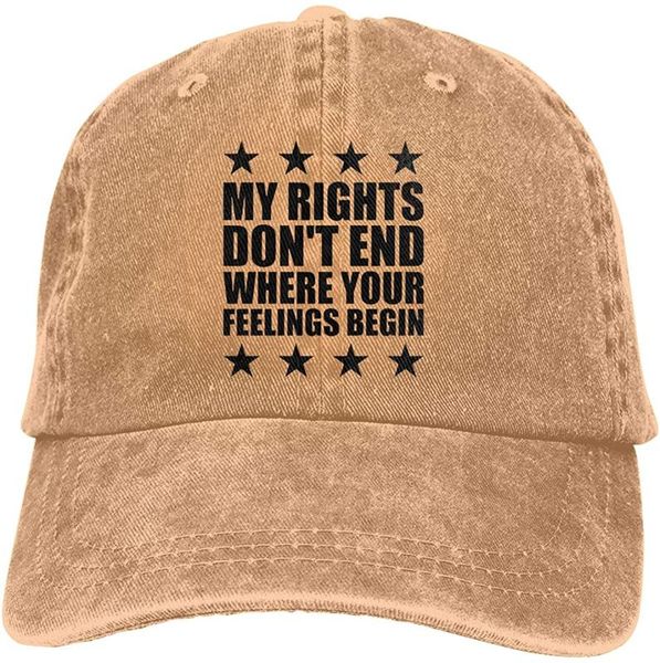 my rights don't end where your feelings begin soft casquette cap vintage adjustable baseball caps, Blue;gray
my rights don't end where your feelings begin soft casquette cap vintage adjustable baseball caps, Blue;gray