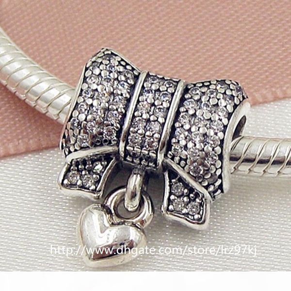 2015 new 100% 925 sterling silver heart and bow charm bead with clear cz fits european jewelry bracelets & necklace, Black
2015 new 100% 925 sterling silver heart and bow charm bead with clear cz fits european jewelry bracelets & necklace, Black
