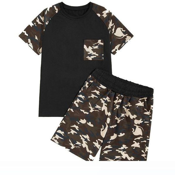 mens track suits color matching camouflage round collar breathable quick dry short sleeve cotton set summer casual, White;black
mens track suits color matching camouflage round collar breathable quick dry short sleeve cotton set summer casual, White;black