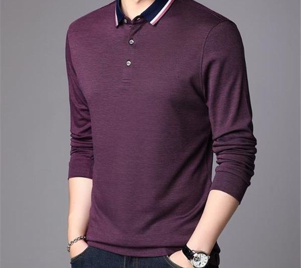 fashion solid color polo shirts mens designer long sleeved classical polos loose stand collar male clothing, White;black
fashion solid color polo shirts mens designer long sleeved classical polos loose stand collar male clothing, White;black