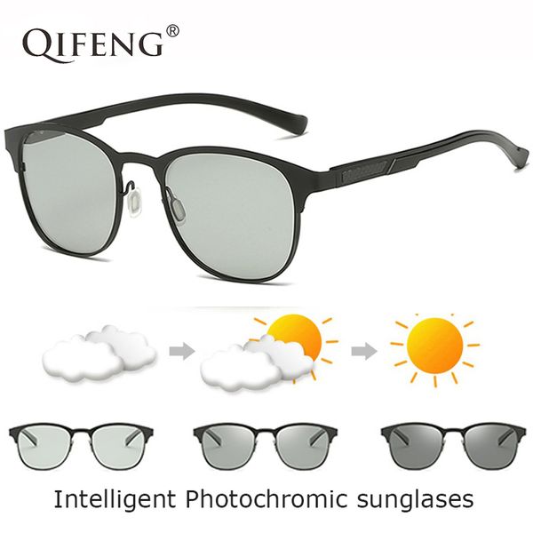 polarized intelligent pchromic sunglasses men women brand driver sun glasses for male driving fishing oculos qf177, White;black
polarized intelligent pchromic sunglasses men women brand driver sun glasses for male driving fishing oculos qf177, White;black