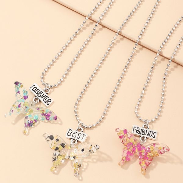 luokey new arrival colorful butterfly pendant necklace women trendy beads chain necklace jewelry for friend forever collier, Silver
luokey new arrival colorful butterfly pendant necklace women trendy beads chain necklace jewelry for friend forever collier, Silver