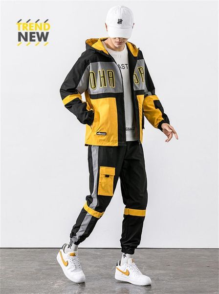 sets casual patchwork color homme suits cargo designer mens tracksuits letters printed hooded sweatshirts long pants 2pcs sport, Gray
sets casual patchwork color homme suits cargo designer mens tracksuits letters printed hooded sweatshirts long pants 2pcs sport, Gray