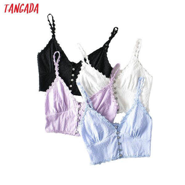 women's tanks & camis tangada women lace embroidery crop spaghetti strap sleeveless backless romantic shirts female solid 1a19, White
women's tanks & camis tangada women lace embroidery crop spaghetti strap sleeveless backless romantic shirts female solid 1a19, White