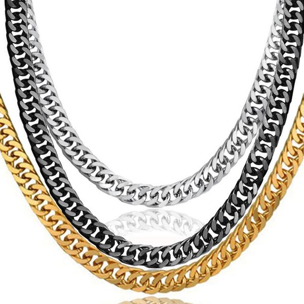 cuban link chain necklaces 6.5mm male gold color stainless steel long choker chains for men/women jewelry dropshipping, Silver
cuban link chain necklaces 6.5mm male gold color stainless steel long choker chains for men/women jewelry dropshipping, Silver