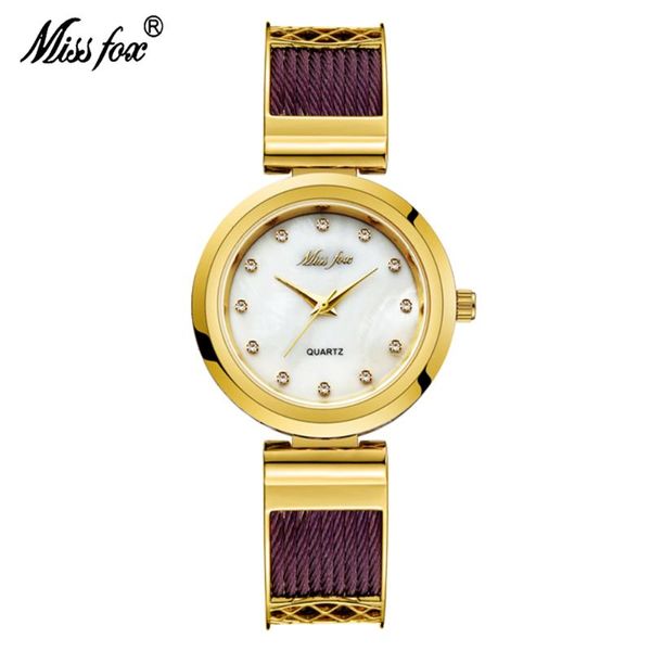 missfox women luxury watches stainless steel weave rhinestones hardlex hollow out side dial ladies fashion wristwatch 2540, Slivery;brown
missfox women luxury watches stainless steel weave rhinestones hardlex hollow out side dial ladies fashion wristwatch 2540, Slivery;brown