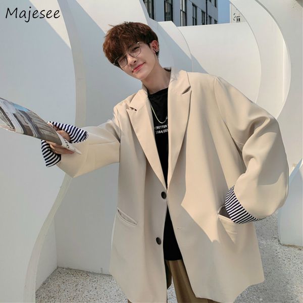 men's suits & blazers men loose all-match simple korean leisure british-style trendy suit-male harajuku ulzzang retro daily ins streetw, White;black
men's suits & blazers men loose all-match simple korean leisure british-style trendy suit-male harajuku ulzzang retro daily ins streetw, White;black