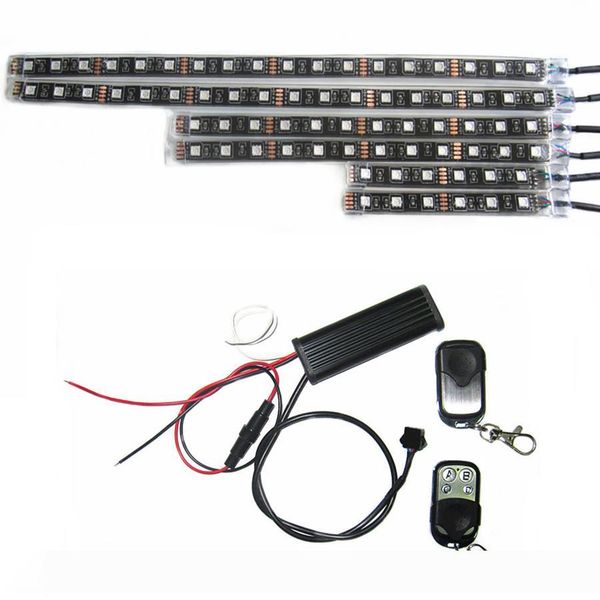 6pcs 15 Color 5050 SMD RGB LED Flexible Strip 2 Wireless Remote Controllers Motorcycle ATV Light Kits
6pcs 15 Color 5050 SMD RGB LED Flexible Strip 2 Wireless Remote Controllers Motorcycle ATV Light Kits