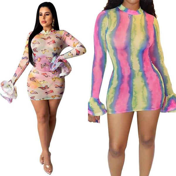 tie dye sheer mesh dress women club dresses see through ruffle long sleeve mini bodycon dress, Black;gray
tie dye sheer mesh dress women club dresses see through ruffle long sleeve mini bodycon dress, Black;gray