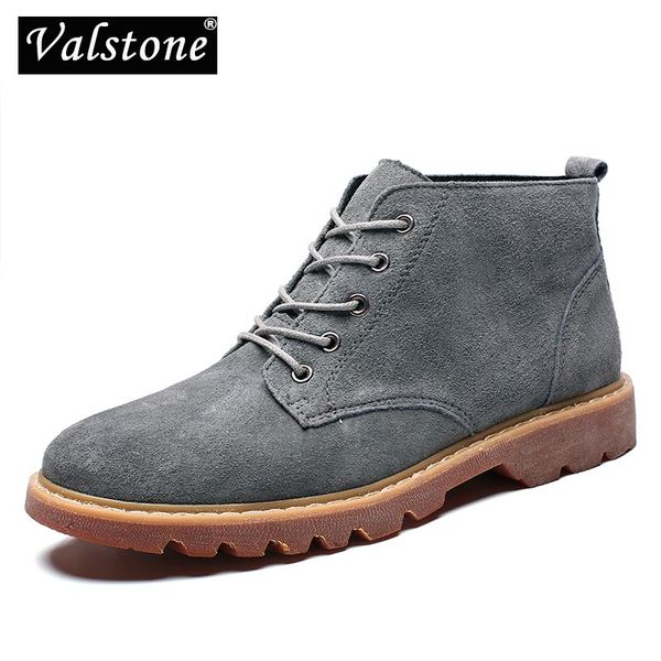 boots valstone quality men's genuine leather autumn lace-up casual flats high-shoes breathable male pigskin botas de hombre, Black
boots valstone quality men's genuine leather autumn lace-up casual flats high-shoes breathable male pigskin botas de hombre, Black