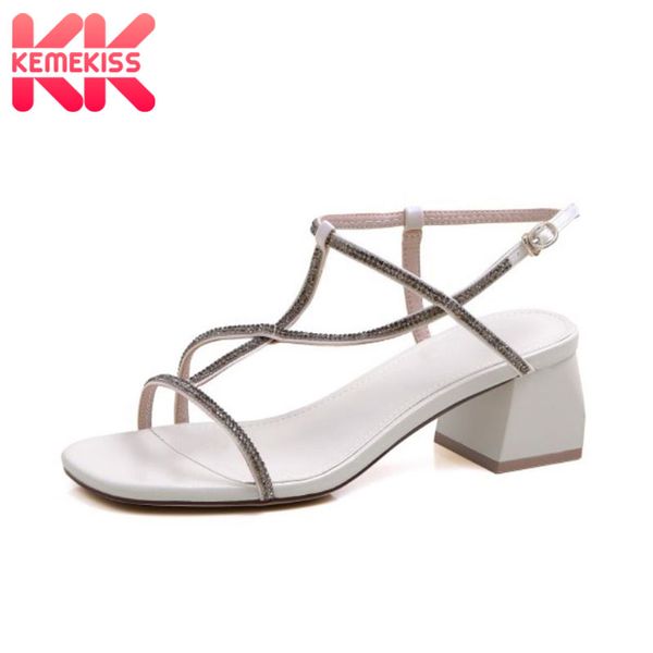 kemekiss plus size 31-43 women sandals shoes bling little crystals square high heels shoes women stylish metal buckle footwear, Black
kemekiss plus size 31-43 women sandals shoes bling little crystals square high heels shoes women stylish metal buckle footwear, Black
