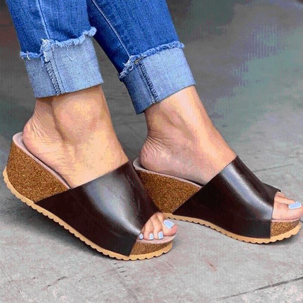 sarairis 2020 leisure big size 44 customize slides platform wedges heels summer comfortable 2020 women shoes fashion slippers, Black
sarairis 2020 leisure big size 44 customize slides platform wedges heels summer comfortable 2020 women shoes fashion slippers, Black