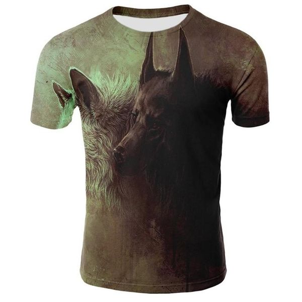 new animal printed 3d wolf 3d print shirts hentai harajuku kawaii men clothing