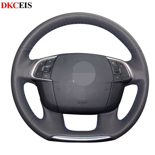 diy hand-stitched black soft pu artificial leather car steering wheel cover for c4 c4l 2011-2020 ds4
diy hand-stitched black soft pu artificial leather car steering wheel cover for c4 c4l 2011-2020 ds4