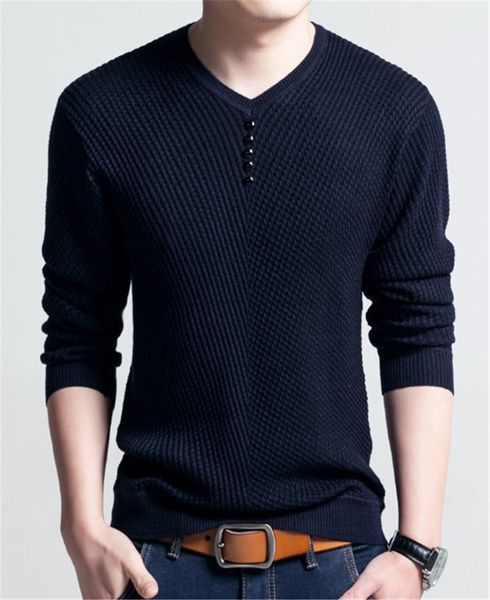 dropshipping v-neck mens sweaters with buttons fashion designer slim fit long sleeved solid color autumn winter sweaters, White;black
dropshipping v-neck mens sweaters with buttons fashion designer slim fit long sleeved solid color autumn winter sweaters, White;black